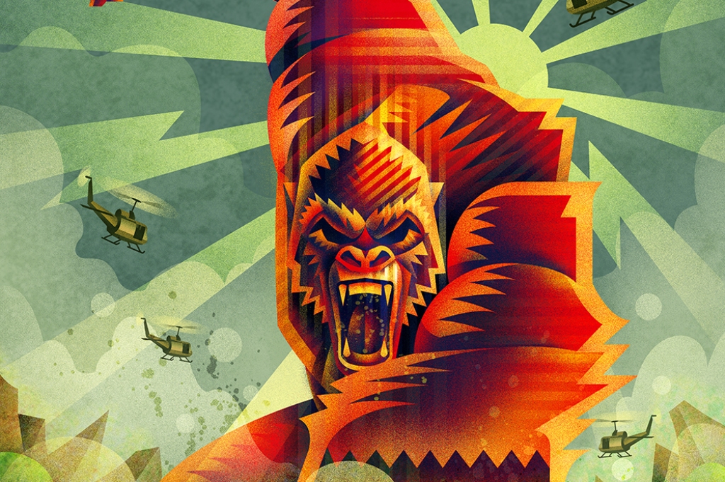 カズ・オオモリが描いた映画『キングコング：髑髏島の巨神』世界版ポスターが話題