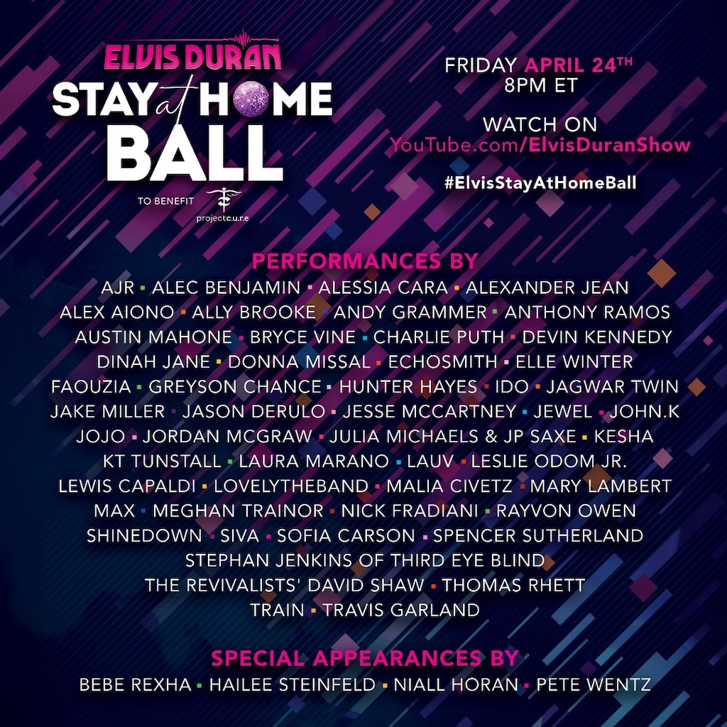 The Elvis Duran Stay At Home Ball To Benefit Project Cure