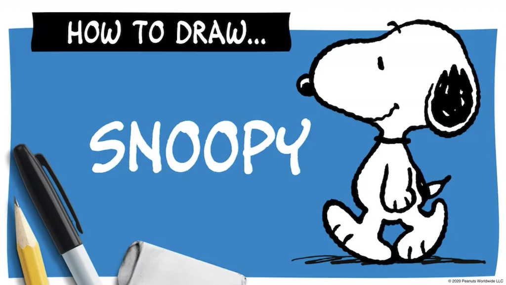HOW TO DRAW SNOOPY
