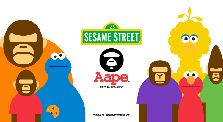 AAPE by A BATHING APE®︎ x Sesame Street