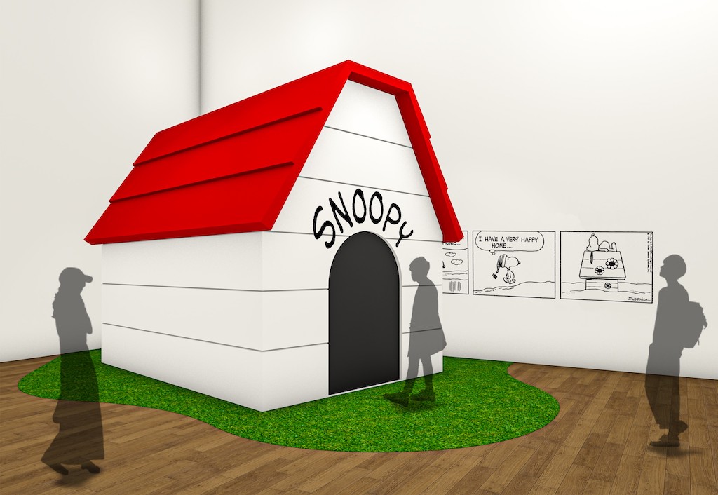 スヌーピーミュージアムにスヌーピーの“ベリー・ハッピー・ホーム”が登場—ドッグハウスの中には今井麗による油絵を展示