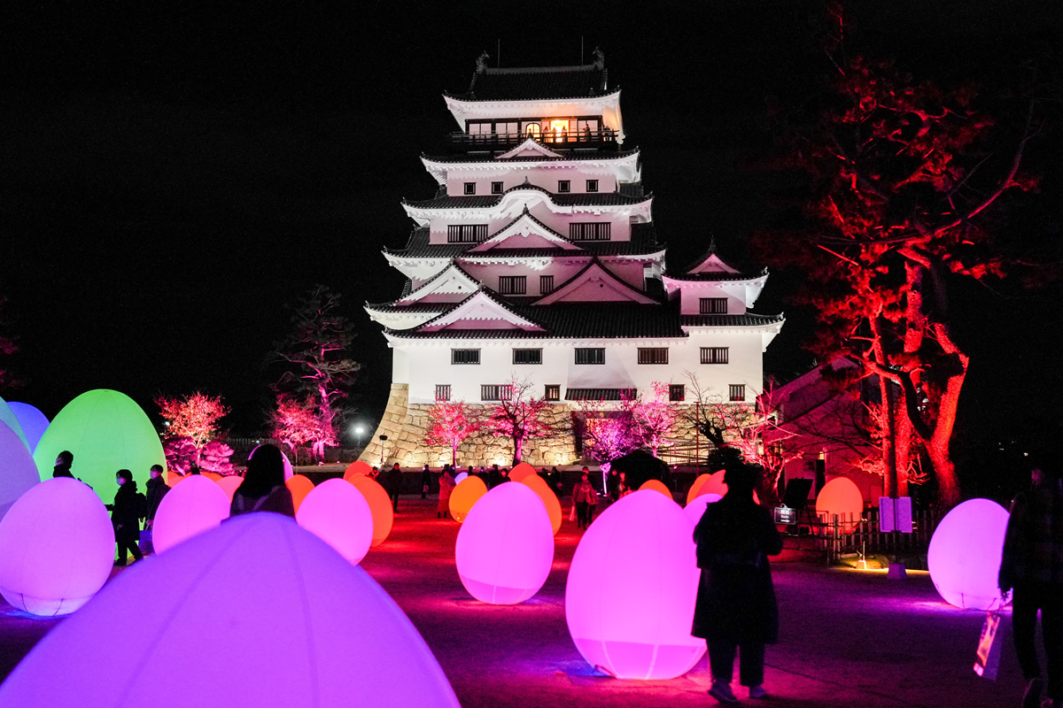 チームラボ 福山城 光の祭