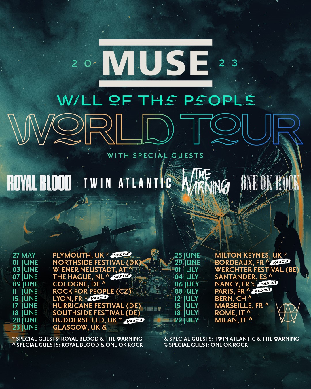 MUSE WILL OF THE PEOPLE WORLD TOUR