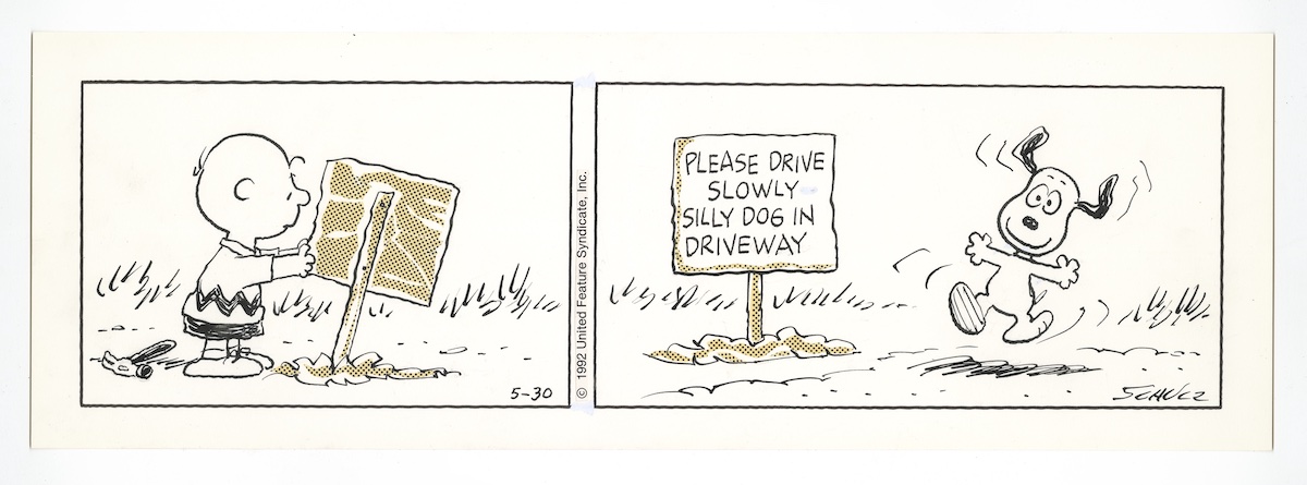 『PEANUTS』原画 1992年5月30日