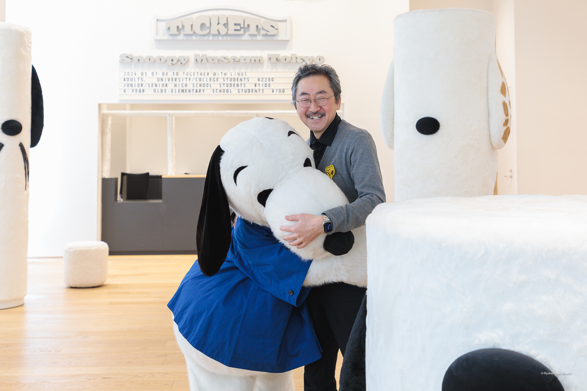 スヌーピーと中山三善さん